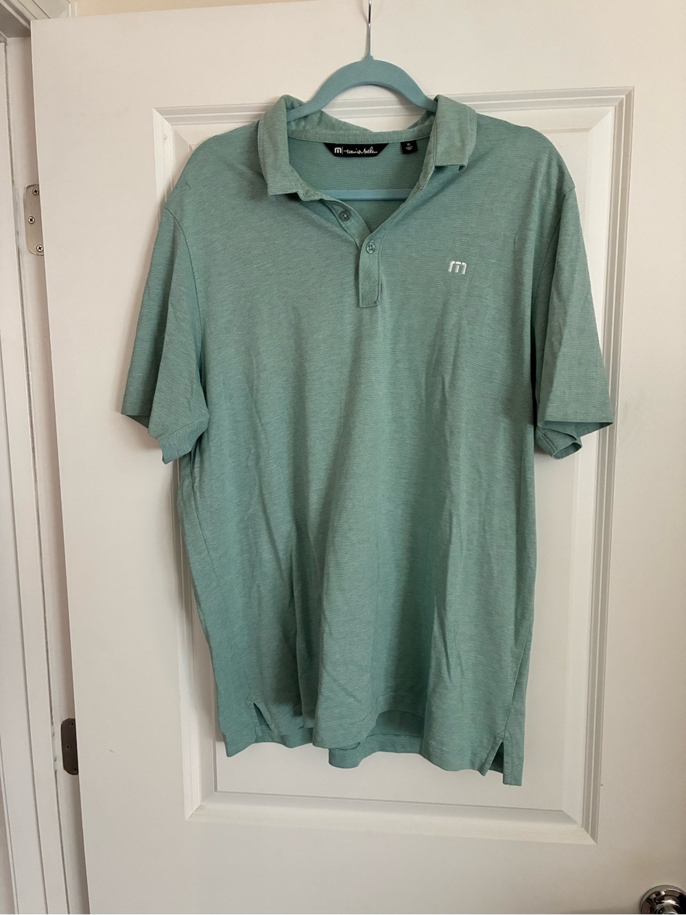 Travis Mathew Light Mint Green Polo Shirt